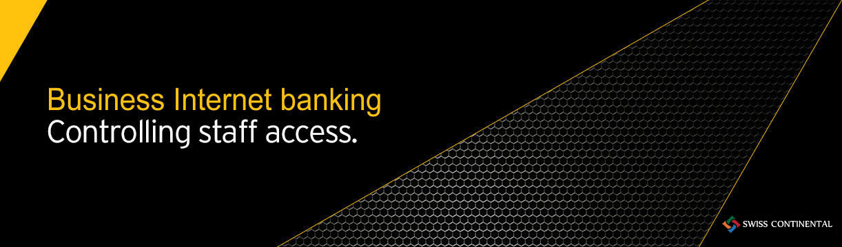 Business Internet banking - Controlling staff access